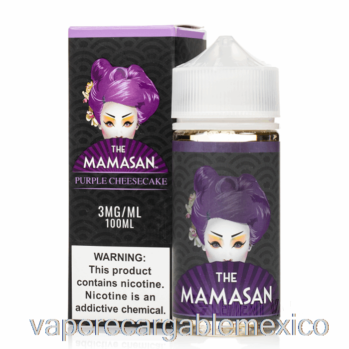 Vape Recargable Cheesecake Morado - The Mamasan - 100ml 3mg